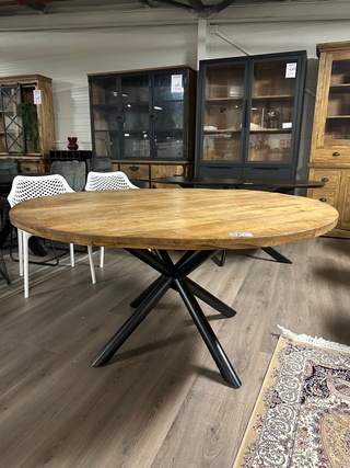Eetkamertafel Mango rond 150cm, naturel